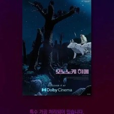 Mononoke Hime Dolby 2nd Week Poster Art Collectible