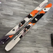 Black Diamond Megawatt Powder Skis 188cm W/ Atomic Warden 13 MNC bindings