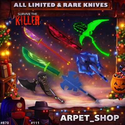 Survive The Killer ( STK ) | Limited, Rare Knives, Killers | Digital Delivery - Image 1 of 2