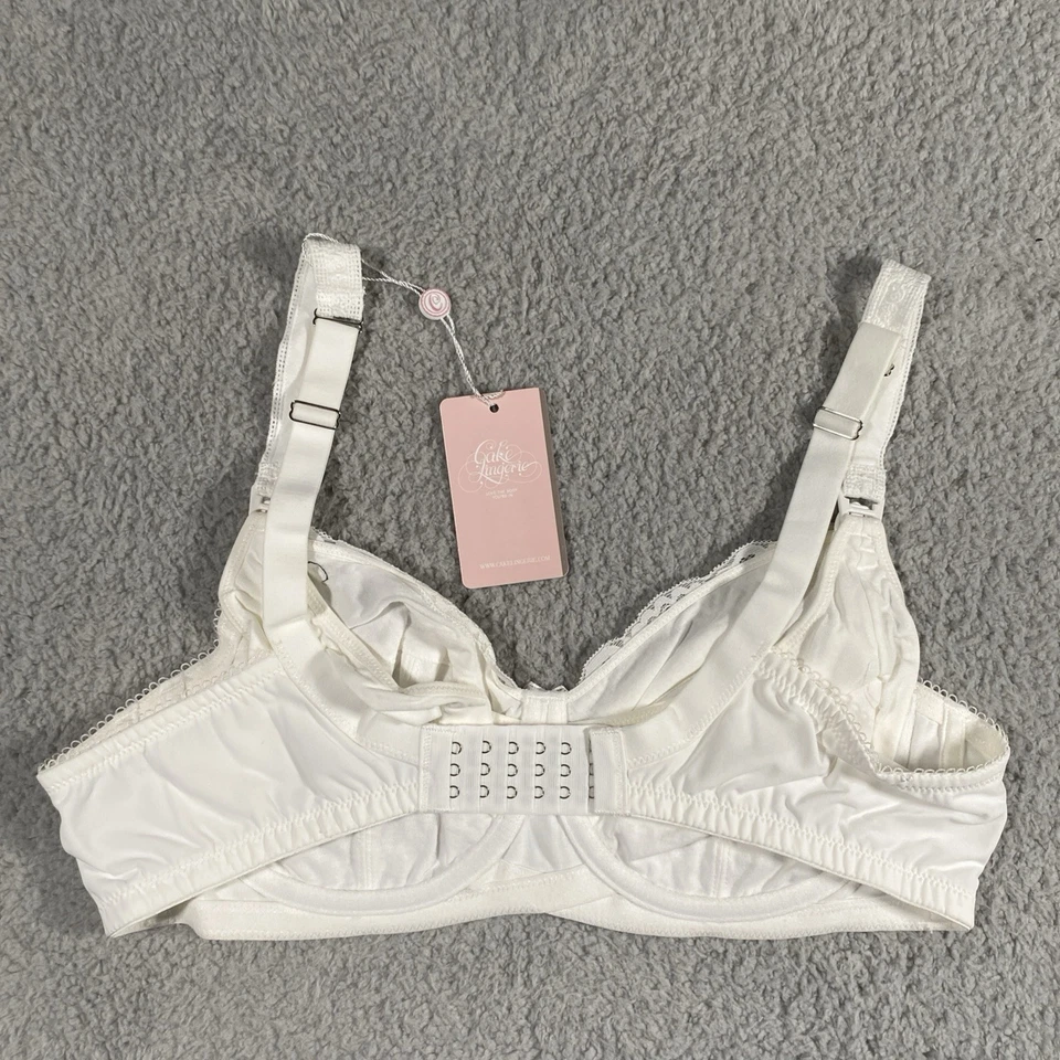 NWT Cake Lingerie Maternity Underwire Nursing Bra, White Chocolate, US/UK 38E - Image 3 of 3