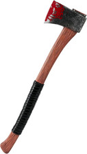 Fake Bloody Axe Prop, Plastic Long Lumberjack Prop Accessory for Halloween Costu