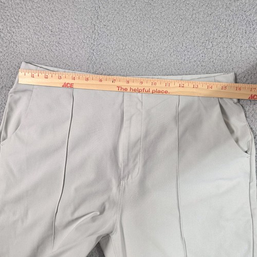 Pantalon Vuori femme grand gris vapeur méta jambes larges taille haute défauts * - Photo 10/22