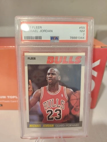 1987 Fleer Michael Jordan #59 PSA 7