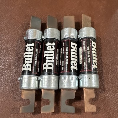 4x Bullet ECNR 100 100 Amp 250V or Less Time Delay Dual Element Current Limiting