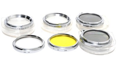 Rare Lot of 6 x Zeiss Ikon Zeiss Polfilter Contarex B56 Proxar Contapol Filter