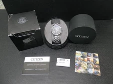 Citizen Men's Chronograph Perpetual Date Eco-Drive Silver Watch AT8110-53E