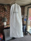 Davids Bridal V3469 Ivory Lace Beaded Strapless Ball Gown Wedding Dress Size 14