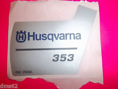 NEW HUSQVARNA RECOIL STARTER DECAL FITS 353 SAWS 537370510 OEM