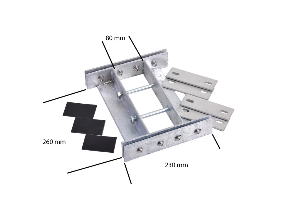 Gabionen - Verbinder Gabionenadapter Doppelstabmattenzaun Befestigung Gabione - Bild 2 von 4