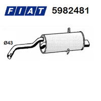 Original Fiat Hinterer SchalldäMpfer 5982481