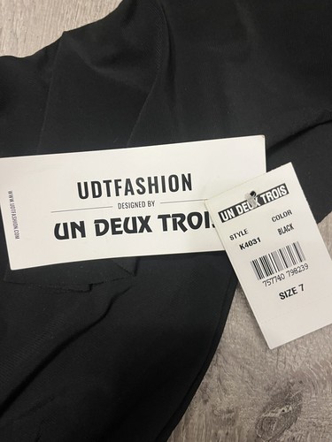 Girl's UDTFashion Designed by Un Deux Trois Black Jumpsuit- Size 7- NWT - Picture 3 of 5