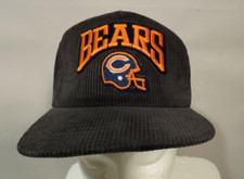 Nice Vintage Chicago Bears Football New Era Old School Hat Corduroy Made in USA