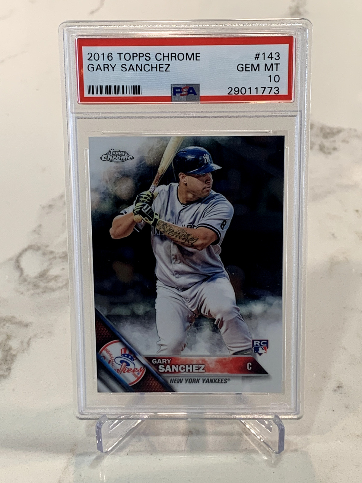 Gary Sanchez - 2016 Topps Chrome #143 Rookie RC PSA 10