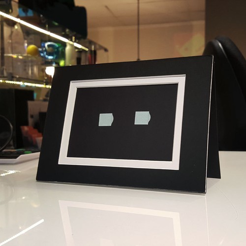 120s PHOTO FRAME CARD (BLACK) RECORD chip sound music voice musical greeting - Picture 2 of 6