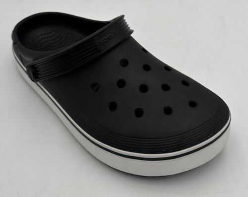 Crocs Off Court Men's Slip On Clogs Shoes Men 6 Women 8 Black Casual Shoes - Picture 11 of 12