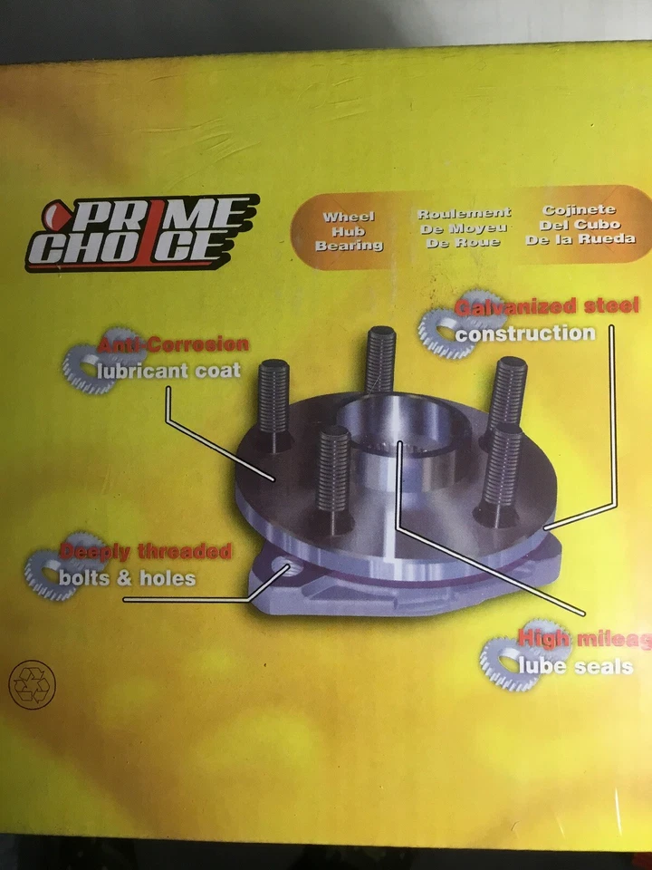 Conjunto de cojinete de cubo de rueda trasera 5 pernos para Ford Explorer HB621002 02-2009 2010 Foto 3 de 3