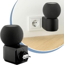 Steckdosenhalterung für Apple HomePod mini Wandmontage ohne Bohren - schwarz