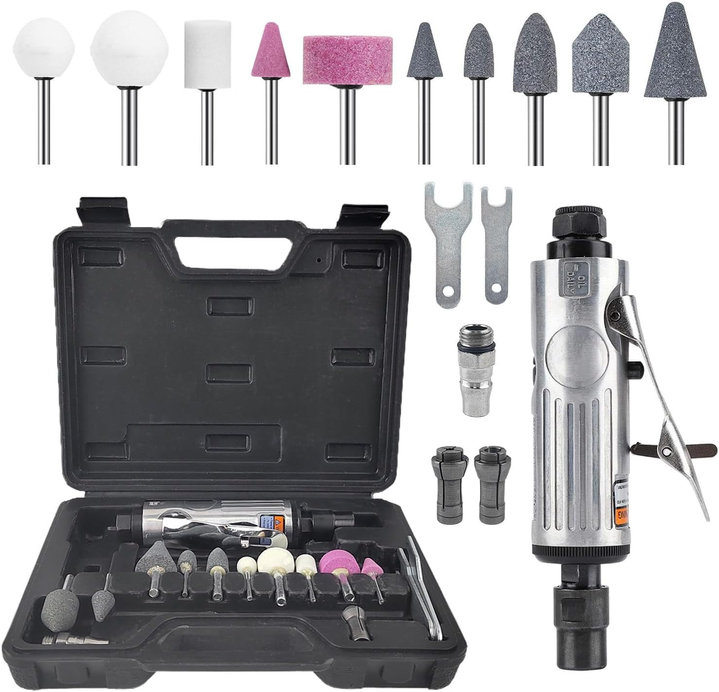 Kit Smerigliatrice Pneumatica Professionale - Levigatrice Aria Compressa Auto