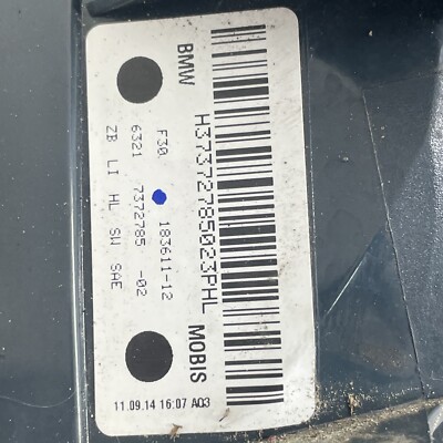バルクス　EAA9 12 13 14 15 BMW 328i TAILLIGHT DRIVER LEFT 183611-12 OEM | eBay
