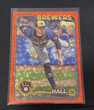 DL Hall 2024 Topps Update Series Base #US112 Orange Foil /299 Milwaukee Brewers