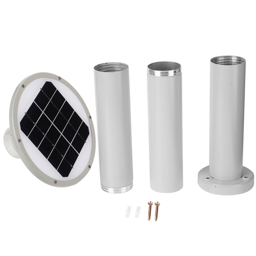 Outdoor 6500K Solar Post Light With Auto On/Off Sensor For Lawn Yard ...