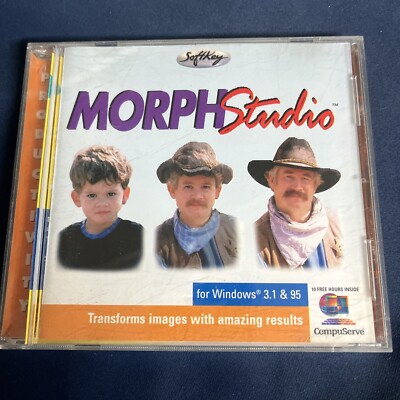 MORPH STUDIO Photo Image Software Microsoft Win 3.1/95 -Zustand Sehr Gut @A45