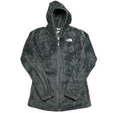 The North Face Fleece Full Zip Hoodie Girls L14/16 Gray  Pin