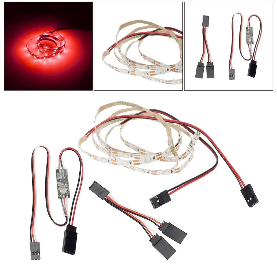 Tira de luz LED remota para avión de ala fija RC avión de ala voladora Foto 4 de 4