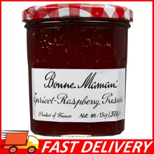 Bonne Maman 100% All-Natural Apricot Raspberry Preserves, 13 oz