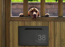 Parcel Box for Gates & Fences Rear Access Chelsea Lockable RAL 7016 - Grade A