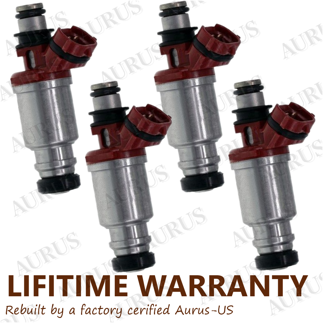 x4 OEM DENSO Fuel Injectors for Toyota 1.8L 7A-FE motor 23250