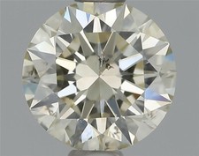 Triple Excellent Round Cut 5 mm GIA CERTIFIED Natural N/SI Diamond Loose 0.70 Ct 760.14 per carat