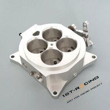 1.75 Inch Cast Aluminum Flange Carburetor Throttle Body 1000cfm Bore Silver New