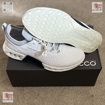 Ecco Biom C4 GTX GORE TEX White Red Blue Golf Shoe Sneaker   EU 46 US 12 .5