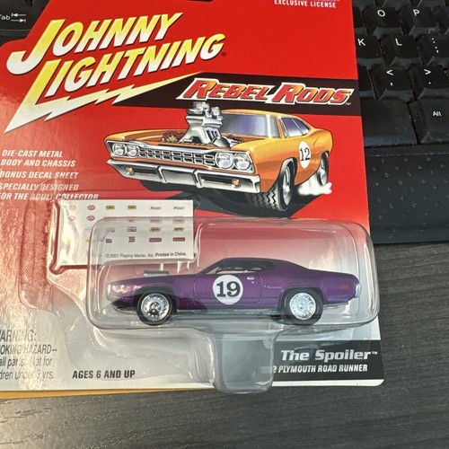 Johnny Lightning Rebel Rods The Spoiler 1972 Plymouth Road Runner #19 Die-Cast - Picture 4 of 9