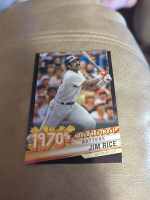 2020 Topps Decades Best Series 2 Batters Black /299 Jim Rice #DB-42 HOF