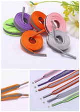 1 PAIR FLAT Shoelaces 50/80/100/120cm Sneaker Athletic Shoe Lace Strings