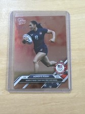 2024 PARIS OLYMPICS TOPPS NOW 7 USA WIN MEDAL IN WOMEN'S RUGBY RED FOIL 1/10