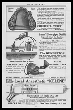 1920 Merck Rahway New Jersey Fries Bros Kelene Dental Local Anaesthetic Print Ad