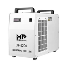 Monport 6L CW-5200 Industrial Water Chiller for 60W-150W CO2 Laser Engraver