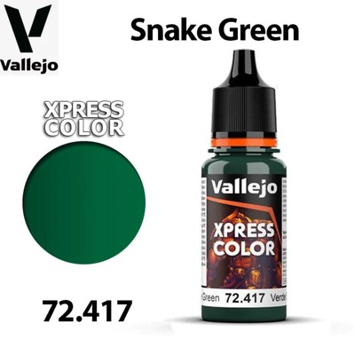 VALLEJO 72417 Xpress Color - Snake Green 18ml (Acrylic Paint)
