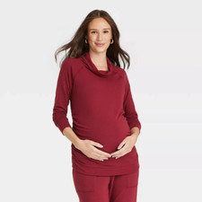 Pullover Maternity Sweatshirt - Isabel Maternity by Ingrid  Isabel Red S