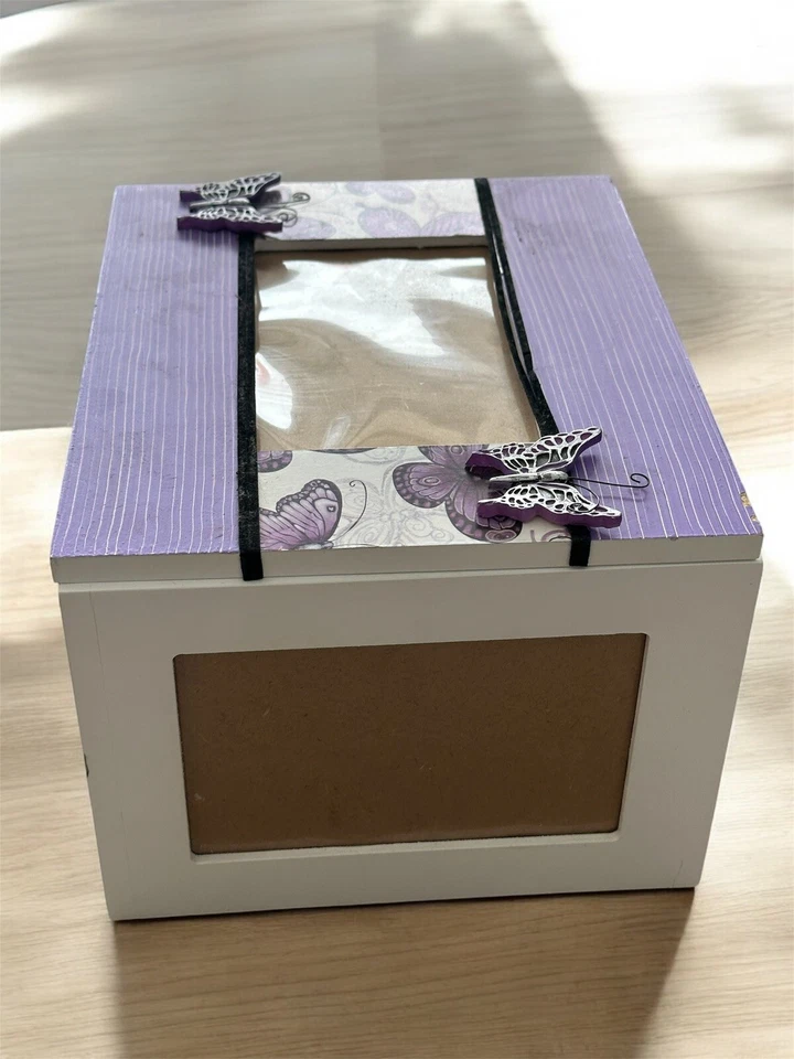 Caja de álbum de fotos de madera giratoria - Fotos (6x4 pulgadas) | Recuerdo para recuerdos Foto 3 de 4