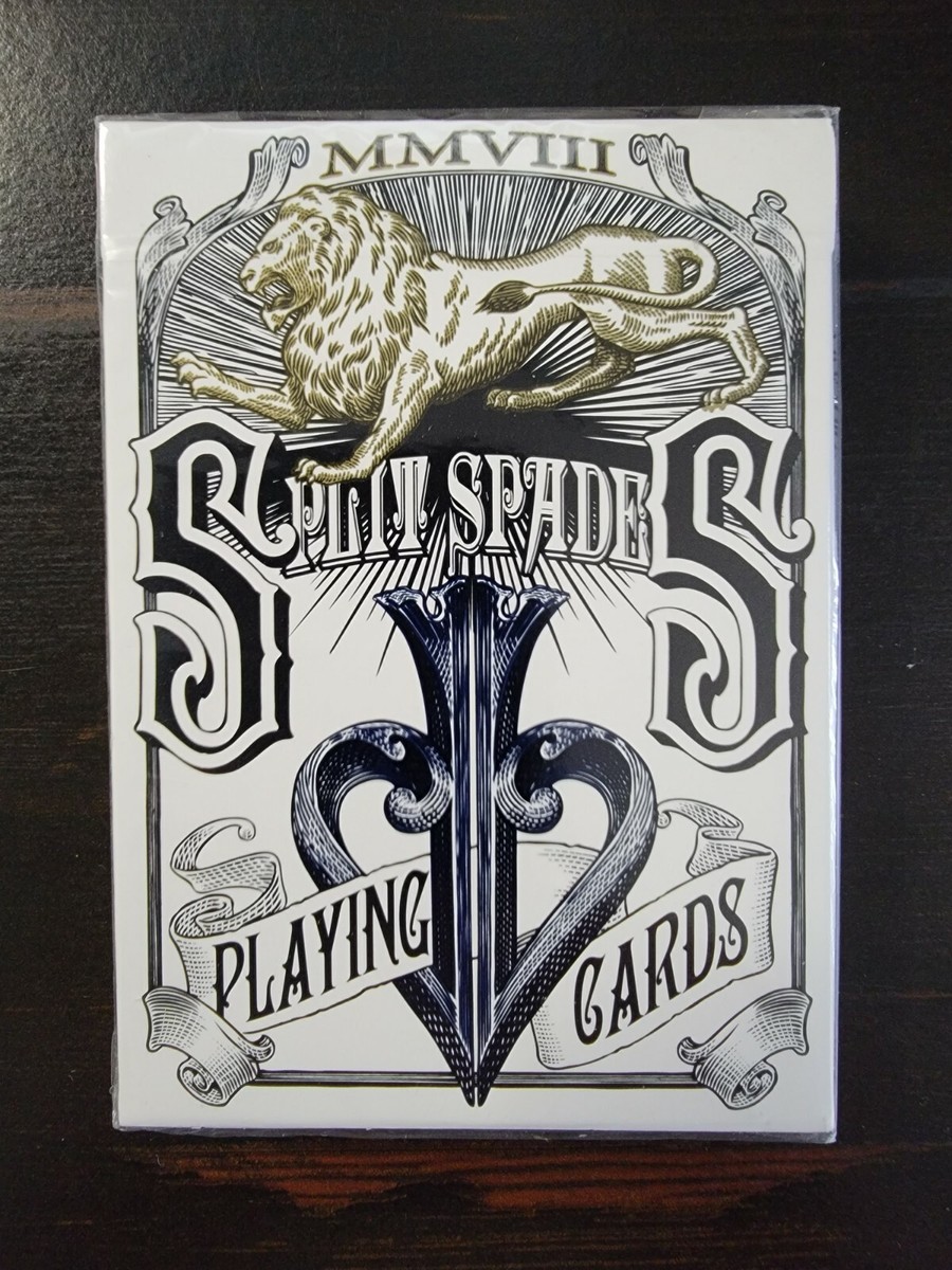 トランプ David Blaine Split Spades 1st Edition David Blaine Split Spades Lions Blue 1st Edition New Sealed | eBay