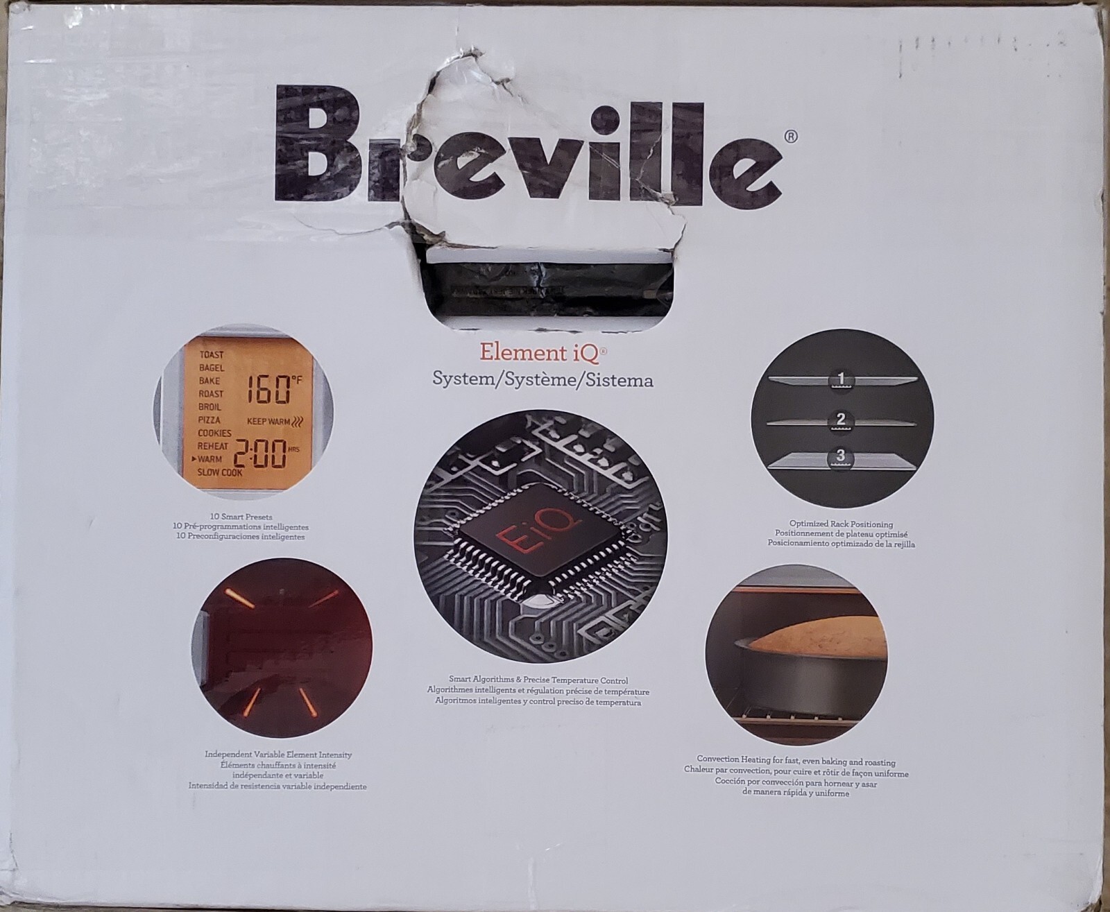 New Breville the Smart Oven Pro 1800W Toaster Oven Stainless Steel