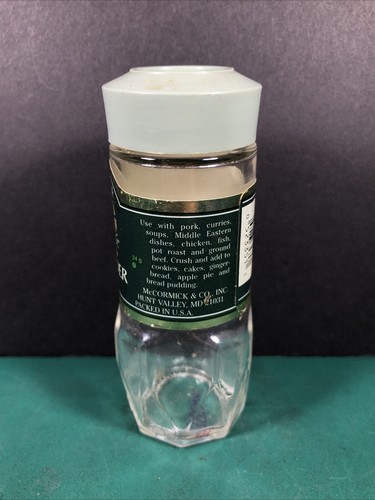 Vintage McCormick | Coriander Seed | Spice Jar | Green Lid | Empty - Picture 3 of 10