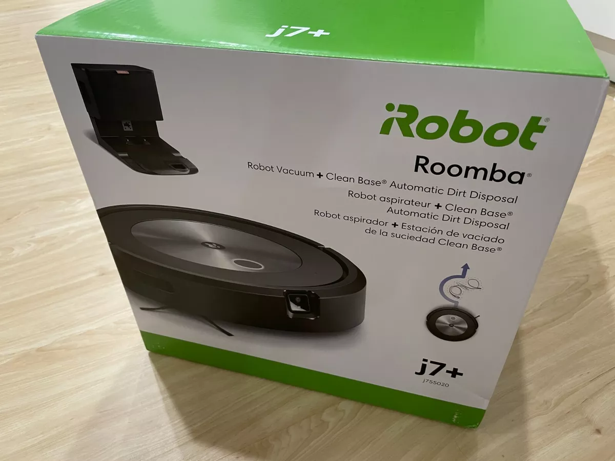iRobot Roomba j7+ Self-Emptying Robot Vacuum with Clean Base - New, Sealed  885155026965