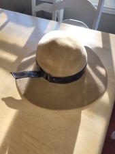 BETMAR Women  s 100 Wool Felt Wide Brim Hat Light Tan/Brown OSFM