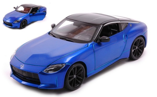 Maisto 1/24 Nissan 400Z 2023 Blau Modellbau Statisches Modell Diecast-image