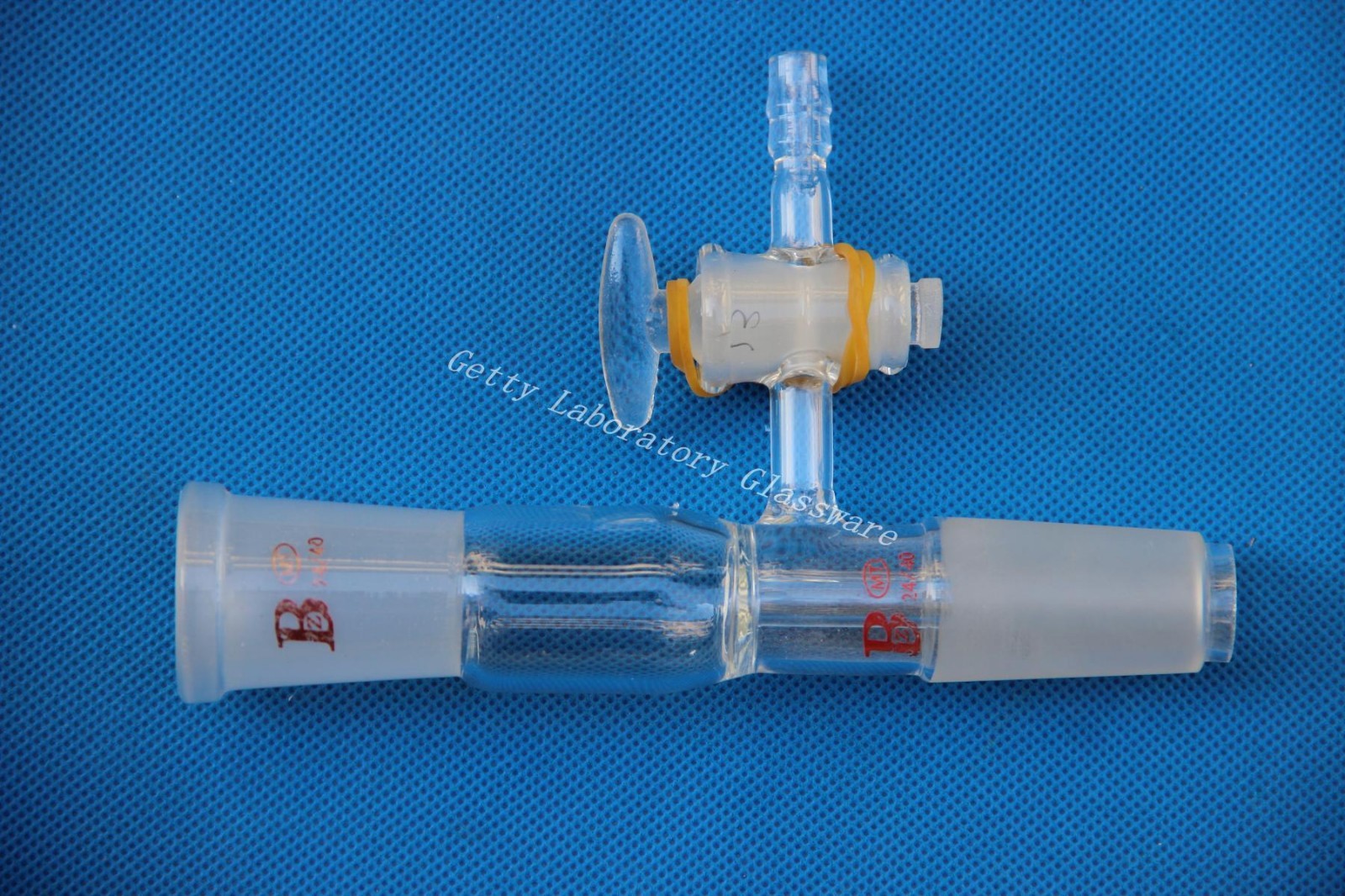 Lab Glass Vacuum Adapter, with Glass Stopcock, 24/40 joint eBay